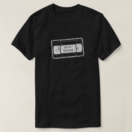 T-shirt Films Sci-Fi - Cassette Vidéo (Design devant)