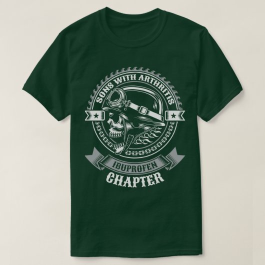 T-shirt Fils Avec Arthrite Ibuprofène Chapitre Biker Cadea (Design devant)