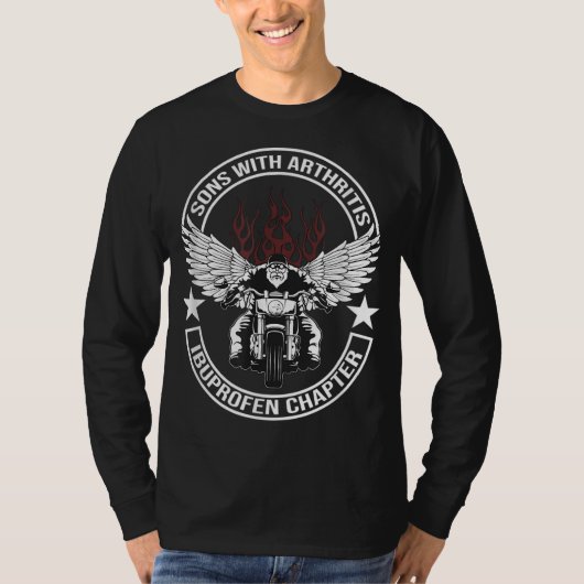 T-shirt Fils avec arthrite Ibuprofène Chapitre Motorcycle  (Devant)