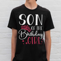 Fils de la fille d'anniversaire Customisée Escouad