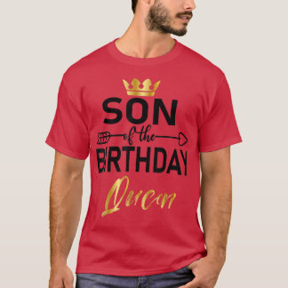 T-shirt Fils De L'Anniversaire Reine Moms Anniversaire ass