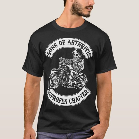 T-shirt fils de moto de chapitre d'arthrite (Devant)