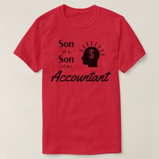 T-shirt Fils du Fils d'un comptable (Design devant)