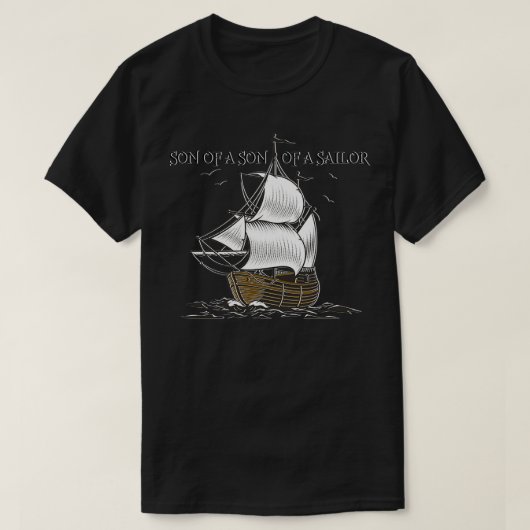 T-shirt Fils d'un fils de marin (Design devant)