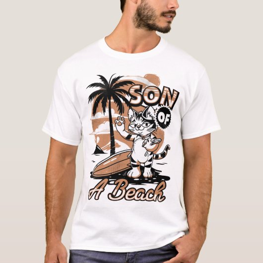 T-shirt Fils d'une plage (Devant)