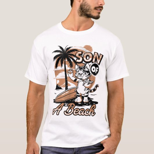 T-shirt Fils d'une plage (Devant)