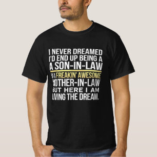 T-shirt Fils-En-Belle Freakin'Awesome Maman In Law