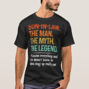 T-shirt Fils En Droit L'Homme Le Mythe La Légende Fête Des