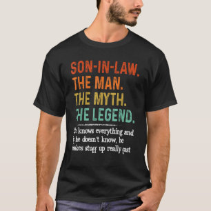 T-shirt Fils En Droit L'Homme Le Mythe La Légende Il Conna