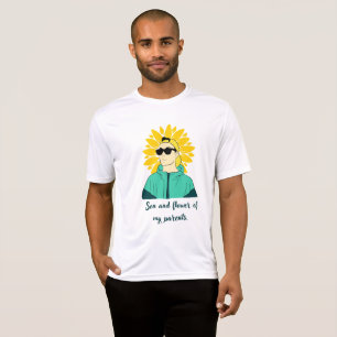T-shirt Fils et fleur de mes parents