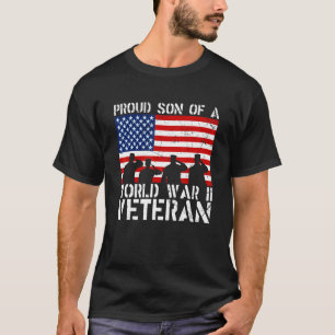 T-shirt Fils fier d'un vétéran de la Seconde Guerre mondia