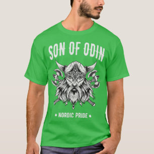 T-shirt Fils Guerrier Viking D'Odin Norse Mythologie Asatr