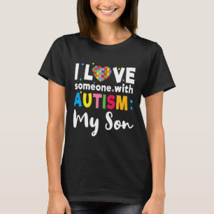 T-shirt Fils I Love Heart Sensibilisation sur l'autisme sp