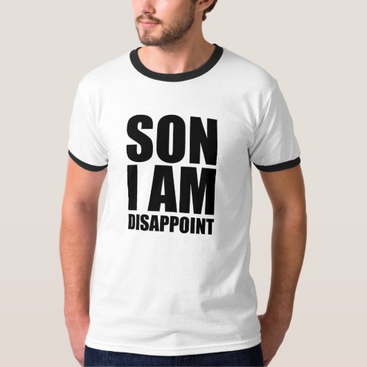 T-shirt Fils je suis déçois (Devant)