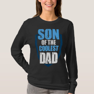 T-shirt Fils Mens Du Père Le Plus Coolé Papa Papa Papa Pap