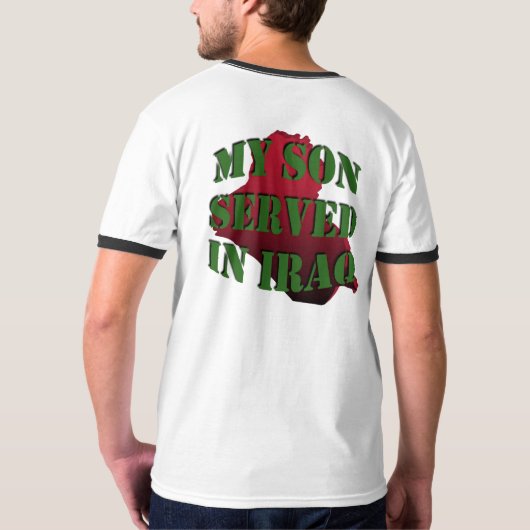 T-shirt Fils servi en Irak (Dos entier)