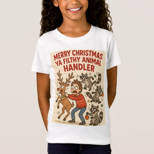 T-Shirt Filthy Animal Handler – Holiday Chaos Edition (Devant)