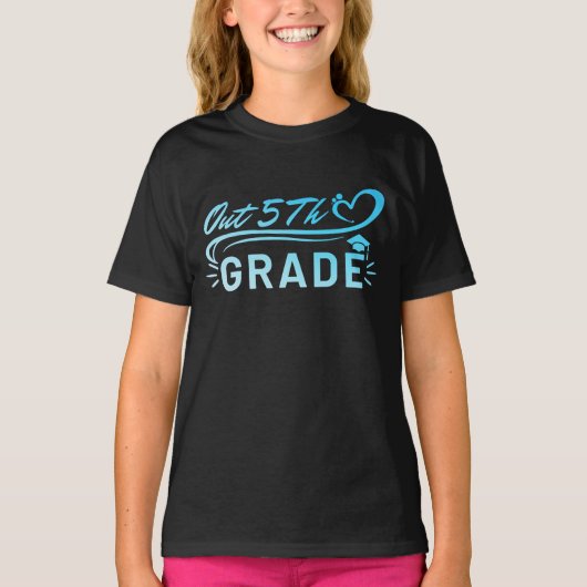 T-shirt Fin 5E Classe De Diplôme De 2023 (Devant)