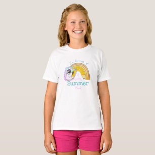 T-shirt Fin colorée de l'année scolaire Boho Rainbow