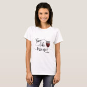 T-shirt Fin comme le vin (Devant entier)