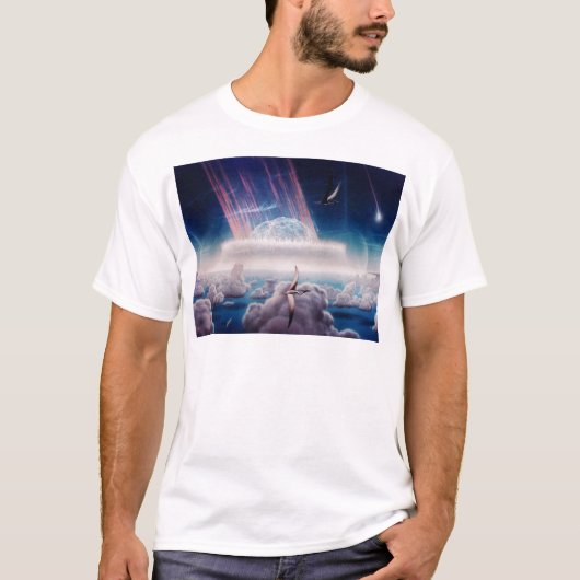 T-shirt Fin de Dinosaure NASA (Devant)