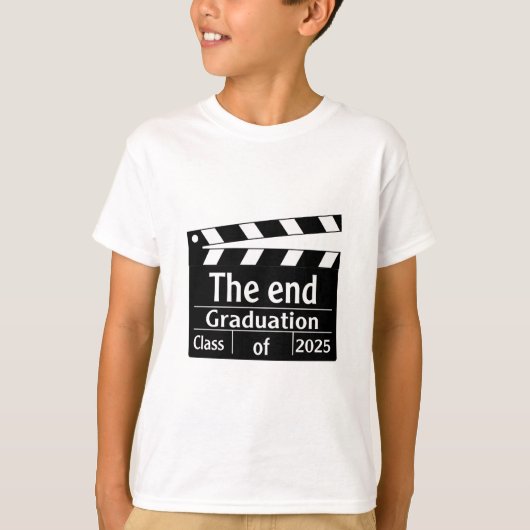 T-shirt Fin de la graduation 2025 Cinema Graduate (Devant)