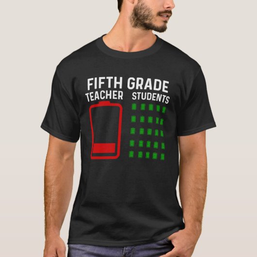 T-shirt Fin de l'année Enseignant 5e année Adieu enseignan (Devant)