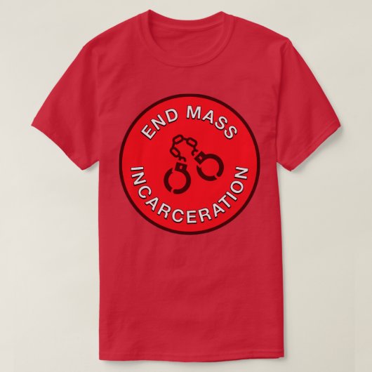 T-shirt Fin de l'incarcération en masse ACAB (Design devant)