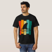 T-shirt Fin de requin Vintage rétroactive (Devant entier)
