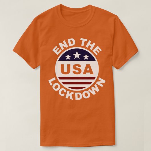 T-shirt Fin du Lockdown USA 2020 Clean (Design devant)