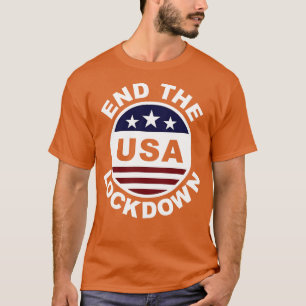T-shirt Fin du Lockdown USA 2020 Clean