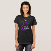 T-shirt Fin Lupus Guerrier Lupus Mois de sensibilisation V (Devant entier)