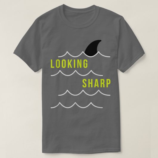 T-shirt Fin requin à l'air tendance (Design devant)