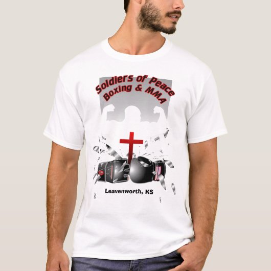 T-shirt Finale de SolidersOfPeaceBoxing, Leavenworth, KS (Devant)