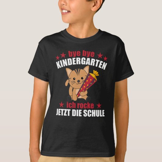 T-shirt Finalement École Enfant Chat École Cone Rock (Devant)