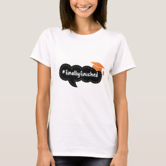 T-shirt Finalement terminé bulle Orange Grad
