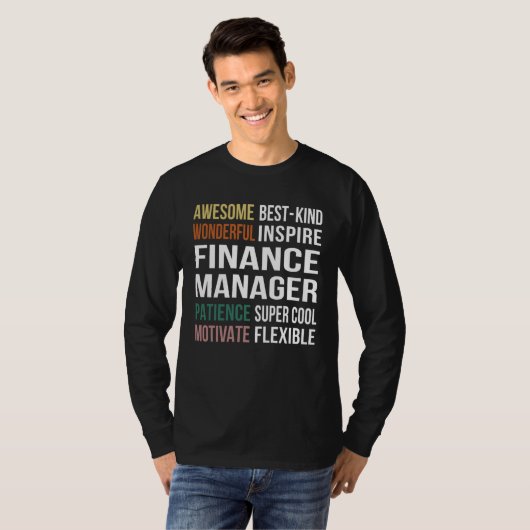 T-shirt Finance Manager  Appreciation (Devant entier)
