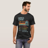 T-shirt Financial Advisor Hourly Rate Retro Job Title (Devant entier)