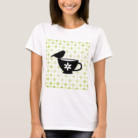 T-shirt Finch sur Teacup Silhouette (Devant)