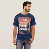 T-shirt “Find Peace in the Journey” – Unisex Jambhala Vibe (Devant entier)