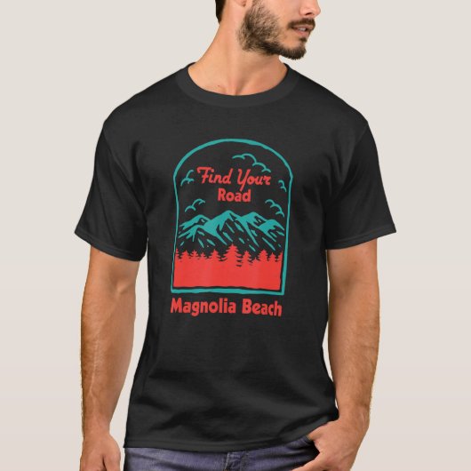 T-shirt Find Your Road Camping Sayings Camper Quotes Magno (Devant)