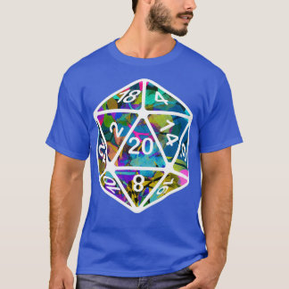 T-shirt Fine Art Fantasy ADampD Critical Hit d20 Polyhedra