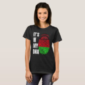 T-shirt Fingerprint DNA Biometry Flag Malawi (Devant entier)