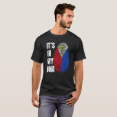 T-shirt Fingerprint DNA Biometry Flag Philippines (Devant entier)