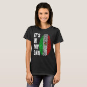 T-shirt Fingerprint DNA Biometry Mexican Flag Mexico (Devant entier)
