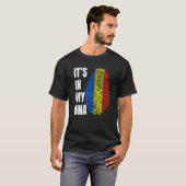 T-shirt Fingerprint DNA Biometry Romanian Flag Romania   (Devant entier)
