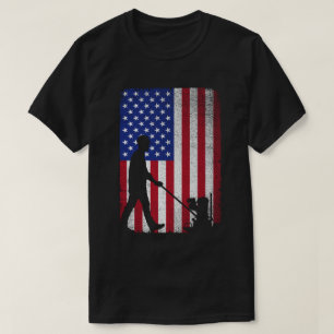 T-shirt Finisseur en béton américain Drapeau patriotique