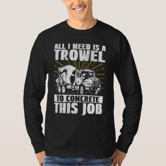 T-shirt Finition de béton de construction