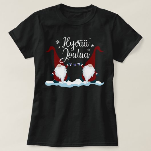 T-shirt Finlandais Joyeux Noël Finlande Cadeau Tee Hyvaa J