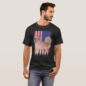 T-shirt Finlandais Spitz Patriotique Chien USA Pride Ameri (Devant entier)